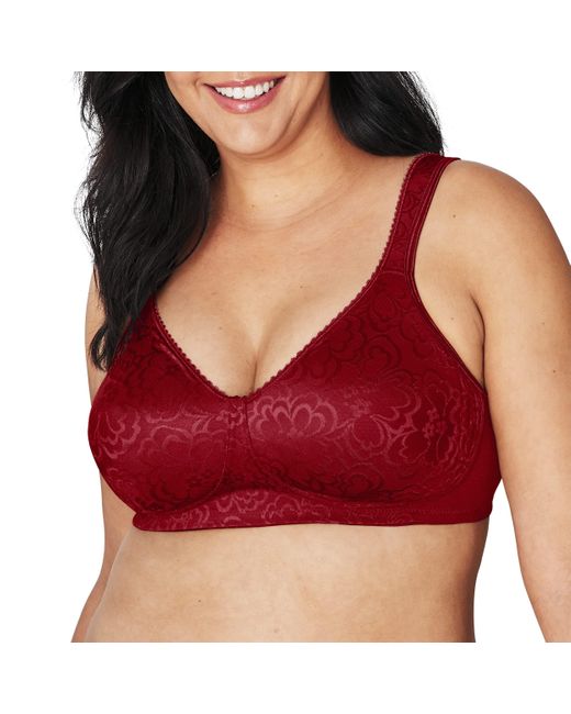 Playtex Red 18-hour Ultimate Lift Wireless Full-coverage Bra With Everyday Comfort