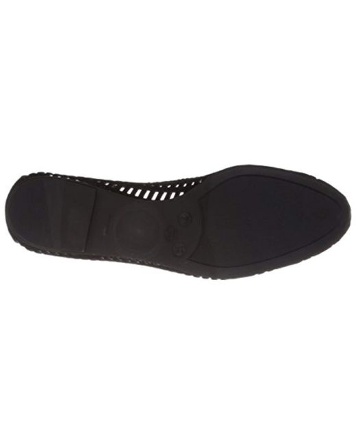 french sole black ballet flats