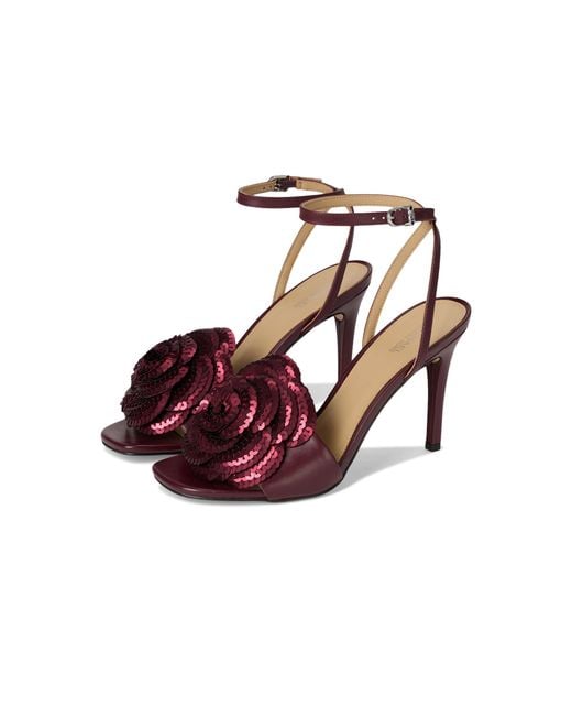 Michael Kors Women's S Elodie Sandals Oxblood 8.5 Medium