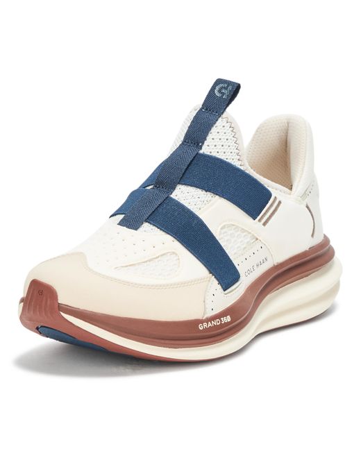 Cole Haan Blue Original Grand Quadstar Monk Strap Running Sneakers for men