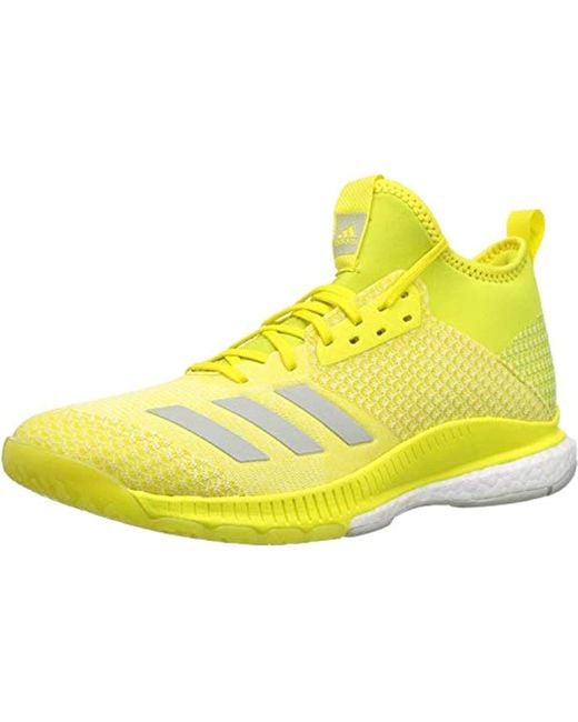 adidas Rubber Crazyflight X 2 Mid Volleyball Shoe in Yellow | Lyst