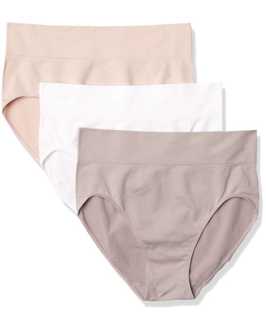 Hanes Smoothing Seamless Hicut Brief 3pack Lyst