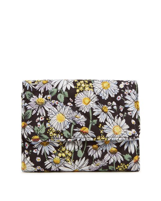 Vera Bradley Multicolor Cotton Riley Compact Wallet With Rfid Protection