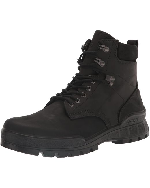 Ecco Black Track 25 Waterproof Plain Toe Hiking Boot for men