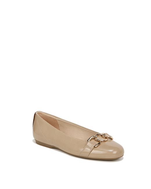 Dr. Scholls Natural S Wexley Adorn Slip On Ballet Flat Loafer Ballerina Toasted Taupe Smooth 9 W