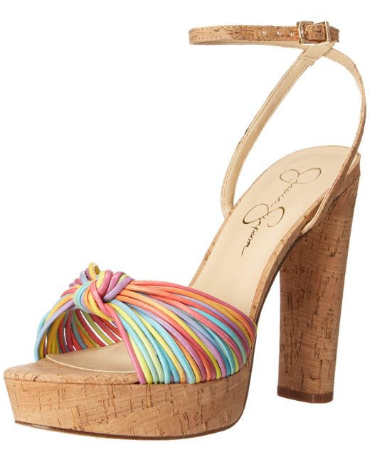 Jessica Simpson Synthetic Immie Platform Sandal Heeled in Pink Lyst