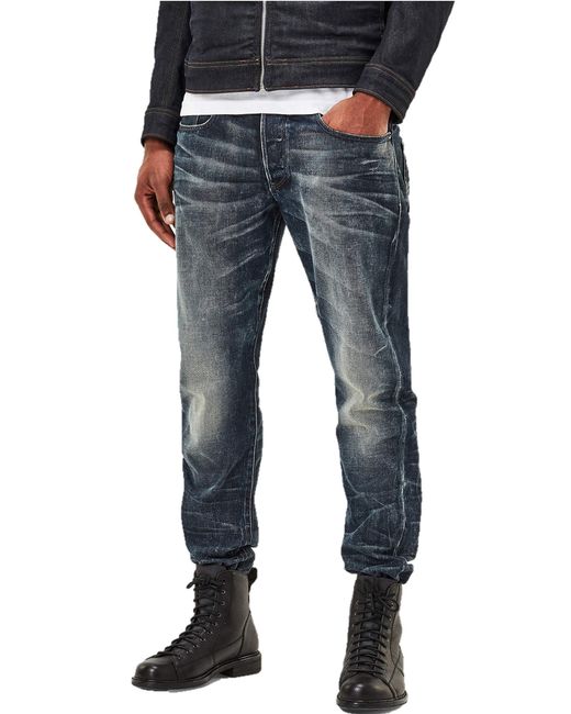 G-Star RAW Denim 3301 Straight Tapered Jeans in Blue for Men | Lyst