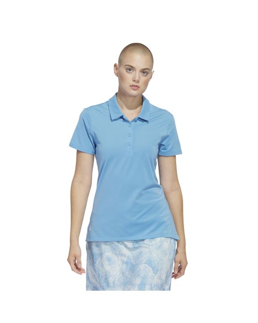 Adidas Blue Ultimate365 Solid Short Sleeve Polo