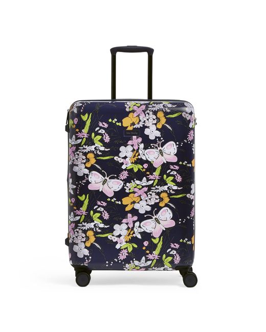 Vera Bradley Blue Womens Hardside Rolling Suitcase Luggage