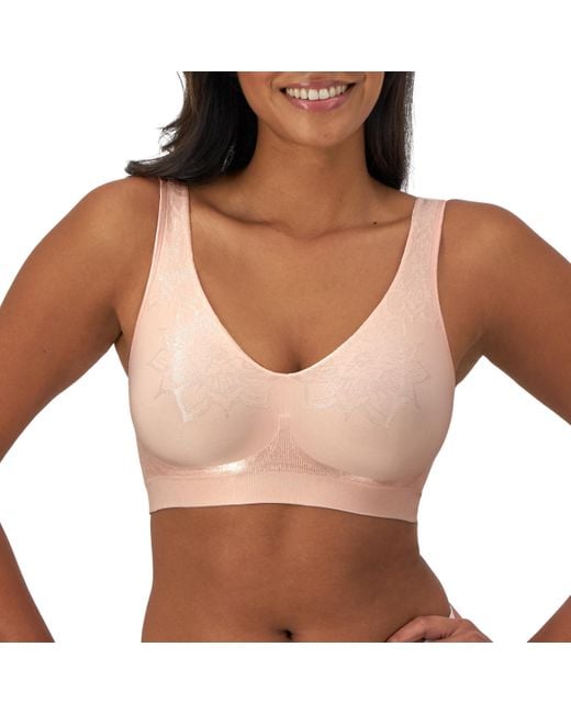 Bali Brown Womens Comfort Revolution Comfortflex Fit Wireless Df3484 Bra