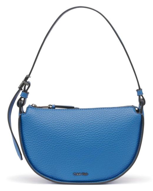 Calvin Klein Blue Shoulder Bag Gemma Top Zip Demi Umhängetasche