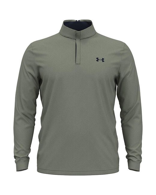 Under Armour Gray S Playoff 1/4 Zip Long-sleeve T-shirt, for men