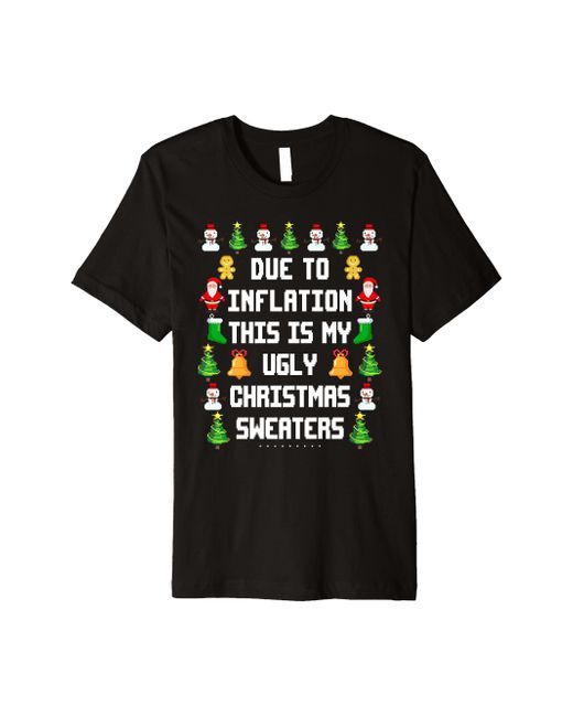 funny due to inflation ugly christmas sweaters for men women