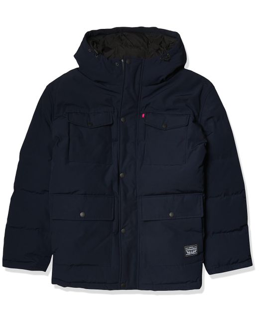 Levi's Big & Tall Arctic Cloth Quilted Performance Parka in Navy (Blue) for  Men | Lyst