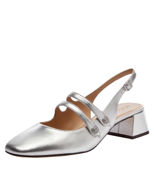 COACH Metallic Winley Slingback Mary Jane Flat