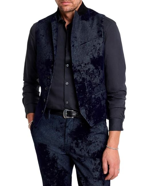 John Varvatos Woodward Vest Ink Blue 46 for men