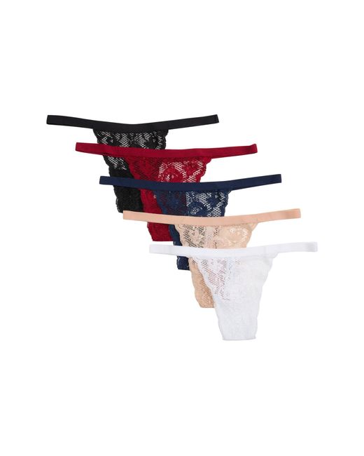 Cosabella Red Say Never G-string 5-pack Skimpie