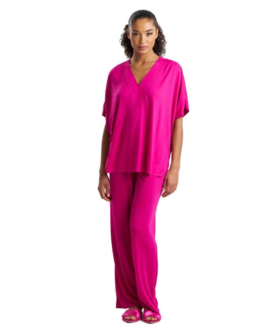 Natori Pink Congo Pj Set Length 26" Inseam 31",wildberry,small
