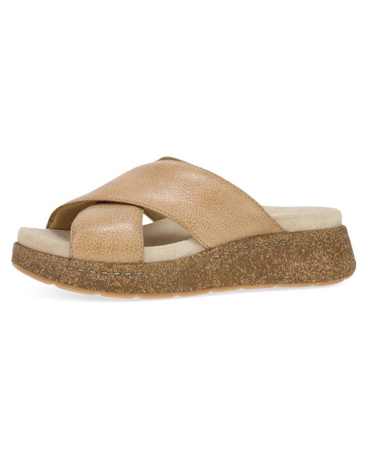 Dansko Brown Memory Foam And Suede Wrapped Footbed For An Extra Plush Comfort And Support Honey 7.5-8 M