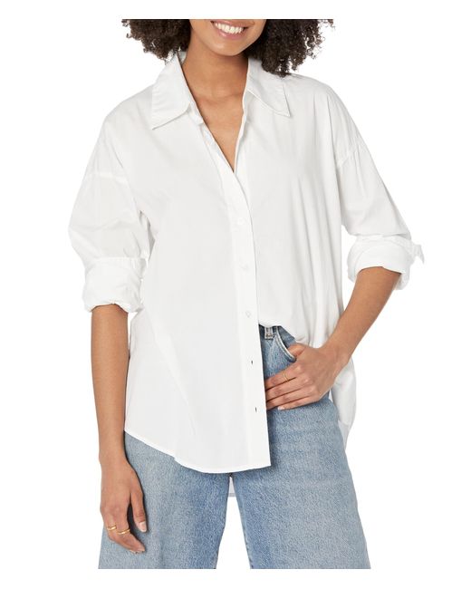 Monrow Ht1218-2-poplin Shirt White