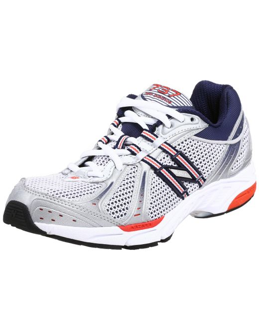 New Balance Rubber 737 Running Shoe in Navy/Orange (Blue) for Men | Lyst