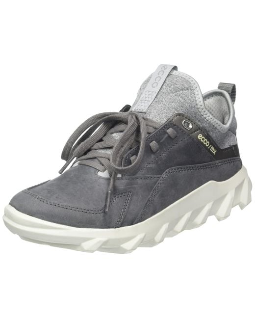 Ecco Multicolor Mx Hiking Boots,steel Concrete,3.5 Uk