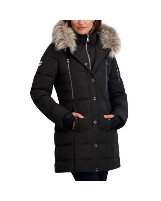 Nautica Women's Black Soft Mist Heavyweight Puffer Jacket– Winter