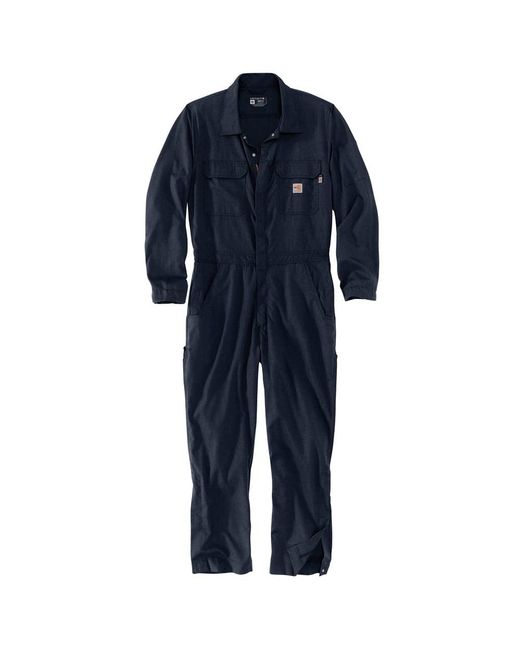 Carhartt S Flame Resistant Force Loose Fit Lightweight Coverall in Blue ...