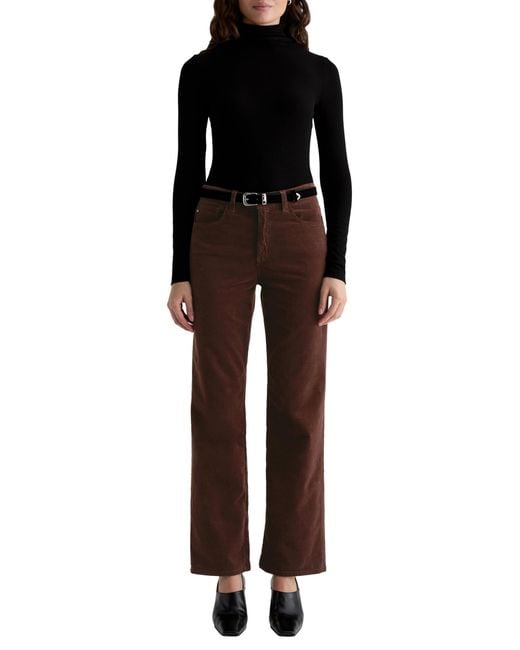 AG Jeans Black Ag Jeans Brinley Mid Rise Straight