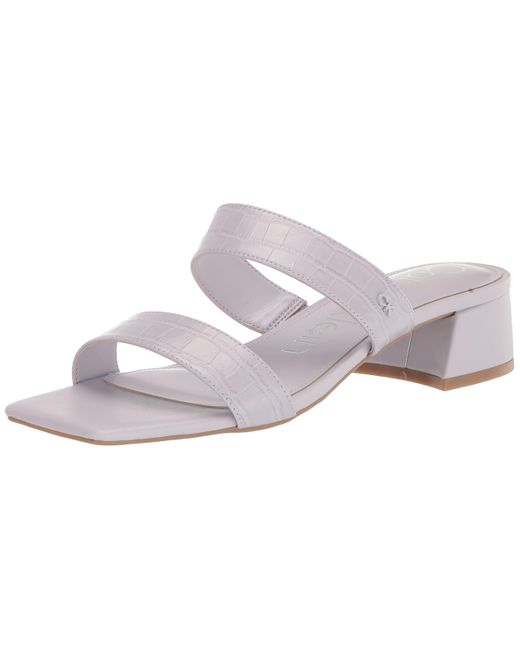Calvin Klein Black Paneer Sandale mit Absatz