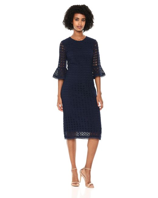 shoshanna taylor lace sheath dress