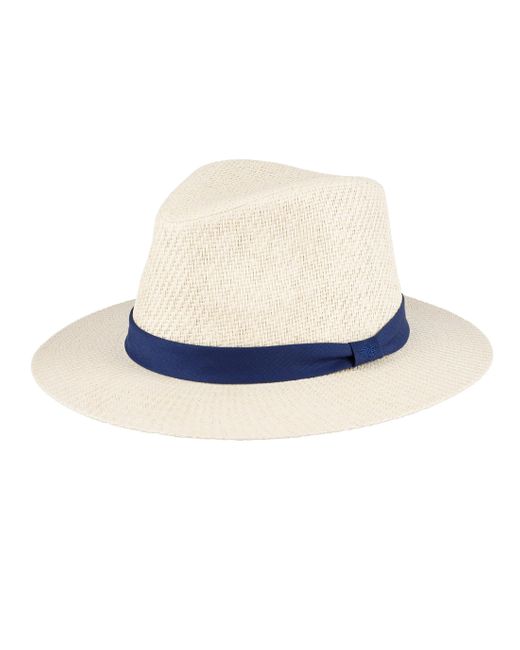 Dockers Blue Straw Fedora Hat for men