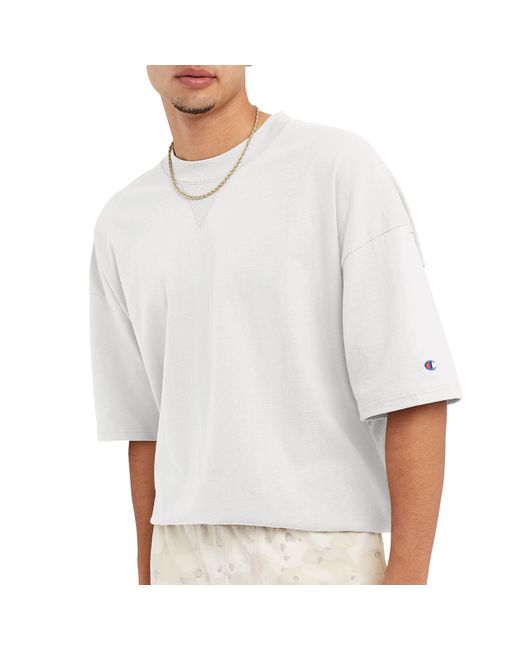 Champion , Relaxed Fit Midweight T-shirt, 100% White With Taglet, X-large Men | Lyst