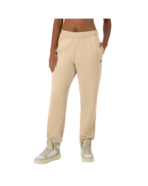 Champion Natural , Powerblend, Fleece, Boyfriend Sweatpants For , 29", Champagne Frost, X-small