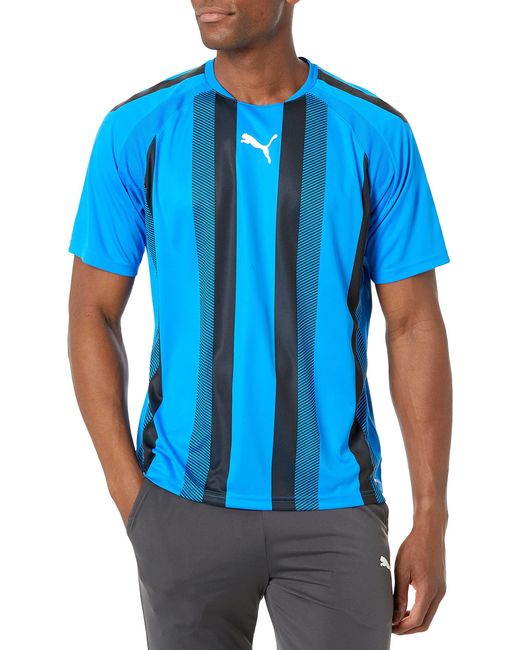 PUMA Blue Mens Teamliga Jersey T Shirt