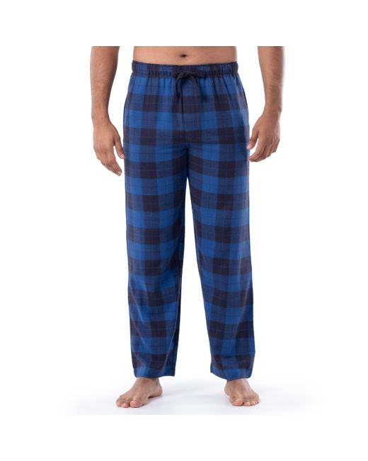 Izod Blue Woven Flannel Sleep Pant for men