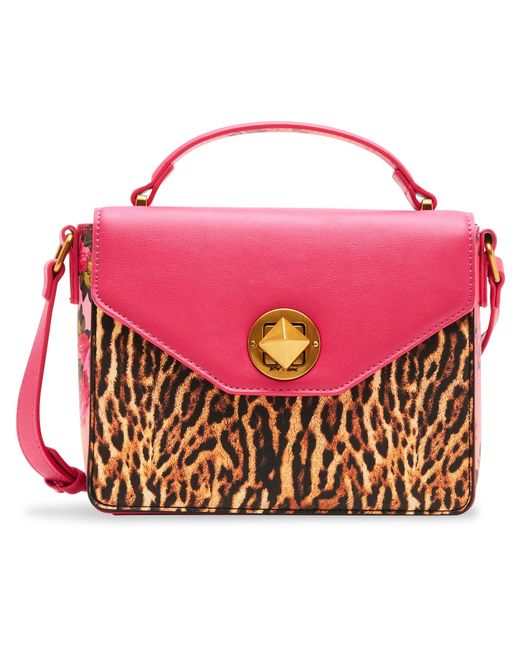 Betsey Johnson Pink Cocktail Time Flap Top Handle Bag