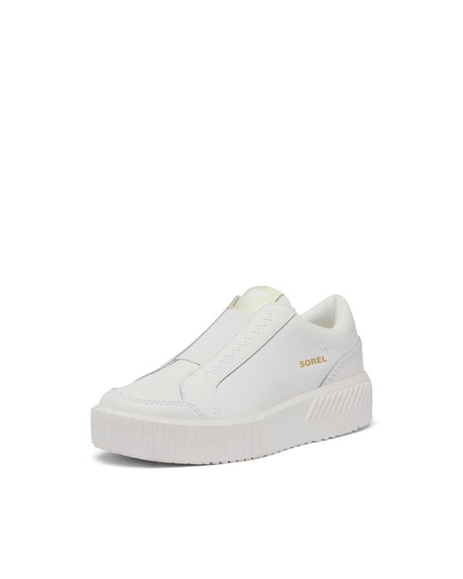 Sorel White Ona Ave Slip On Sneaker