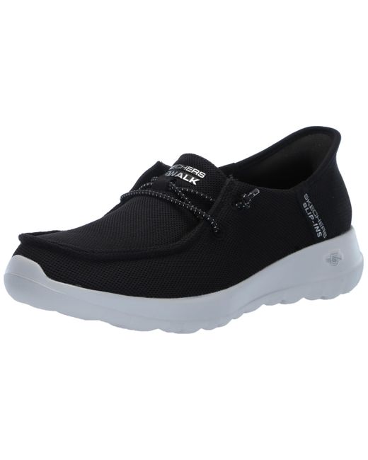 Skechers Black Hands Free Slip-ins Go Walk Joy Moc Toe Casual Shoe Sneaker