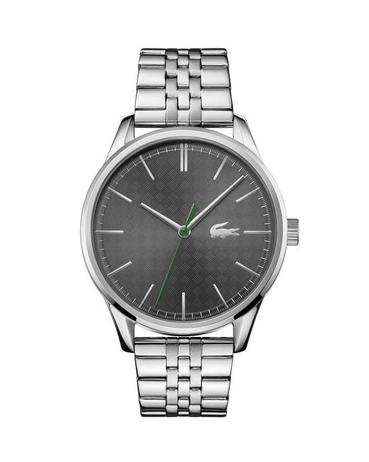 lacoste silver watch