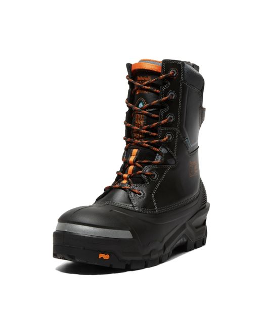 Timberland Black Pac Max 10 Inch Composite Safety Toe Insulated Waterproof Industrial Work Boot for men