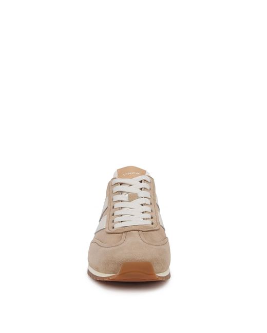 Vince Natural S Oasis Runner-w Lace Up Fashion Sneaker New Camel Tan/foam White 5 M