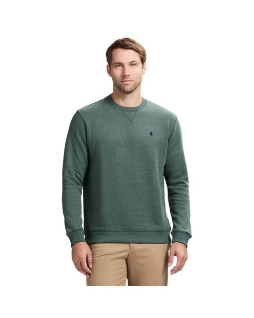 Izod Advantage Performance Crewneck Fleece Pullover Sweatshirt in Green for Men Lyst