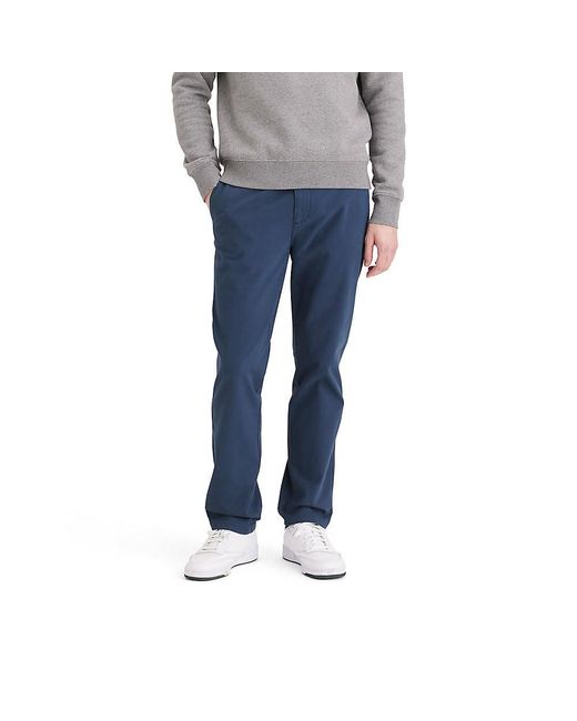 Dockers Blue Slim Fit Ultimate Chino With Smart 360 Flex for men