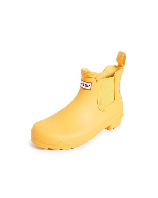 yellow chelsea rain boots
