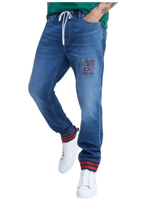 Tommy Hilfiger Tommy Jeans Denim Jogger in Blue for Men Lyst