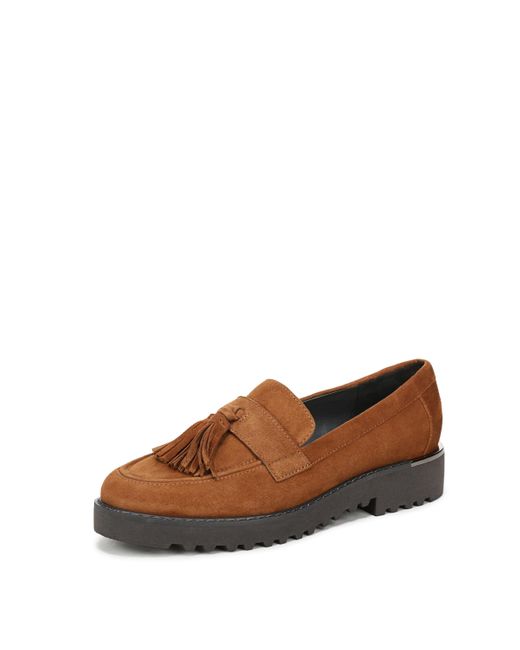 Franco Sarto Carolynn Loafer Saddle Brown Suede 8.5 W