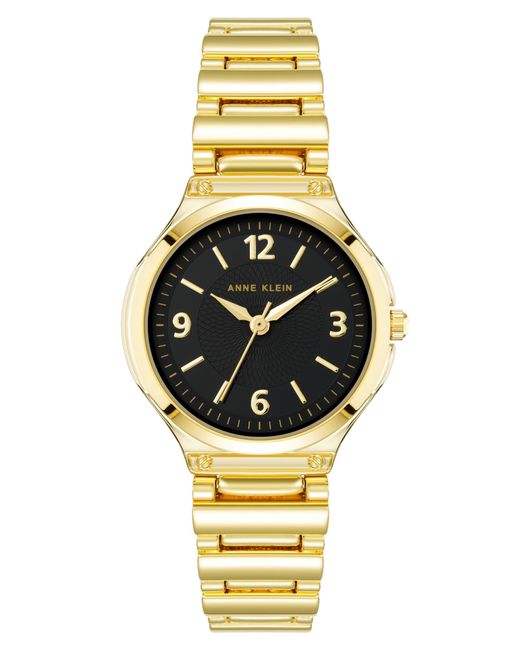 Gold Tone Mesh Bracelet Watch With Mirror Dial — Anne Klein