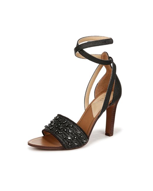 Franco Sarto S Eleanor Ankle Strap High Heel Sandal Black 9.5 M