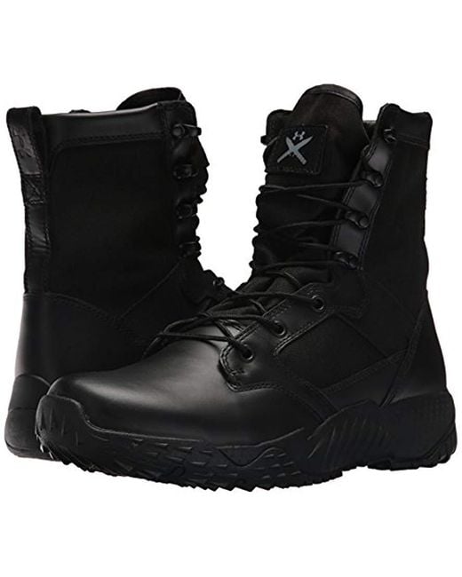 Under Armour Leather Jungle Rat Tactical Boots in Black/ Black/ Black